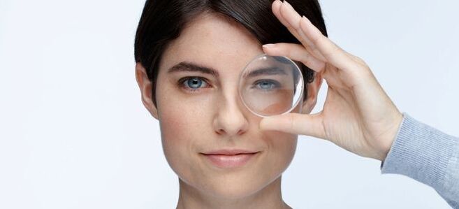 For the purpose of adjusting the vision, it is possible to use hard lenses
