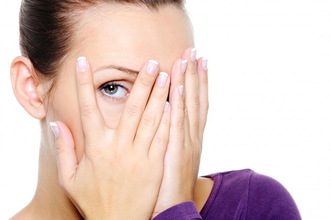 Eye exercises through fingers